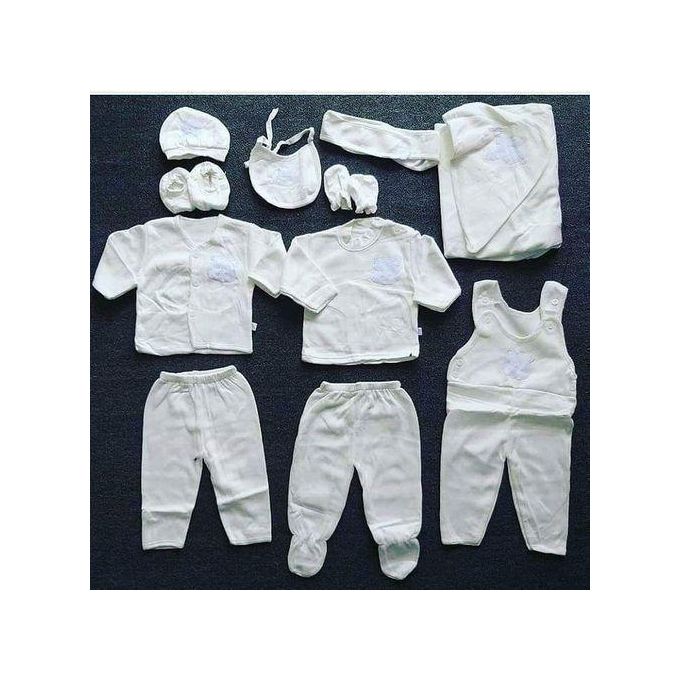 Lucky Star 11 Pieces Unisex New Born Baby Receiving Set-for Baby Girls and Boys, Featuring Premium Comfort, Care, and Convenience for New Parents!