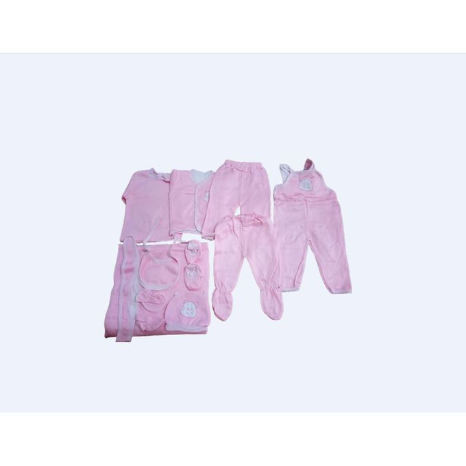 Lucky Star 11 Pieces Unisex New Born Baby Receiving Set (assorted Prints And Flowers)girls Prints