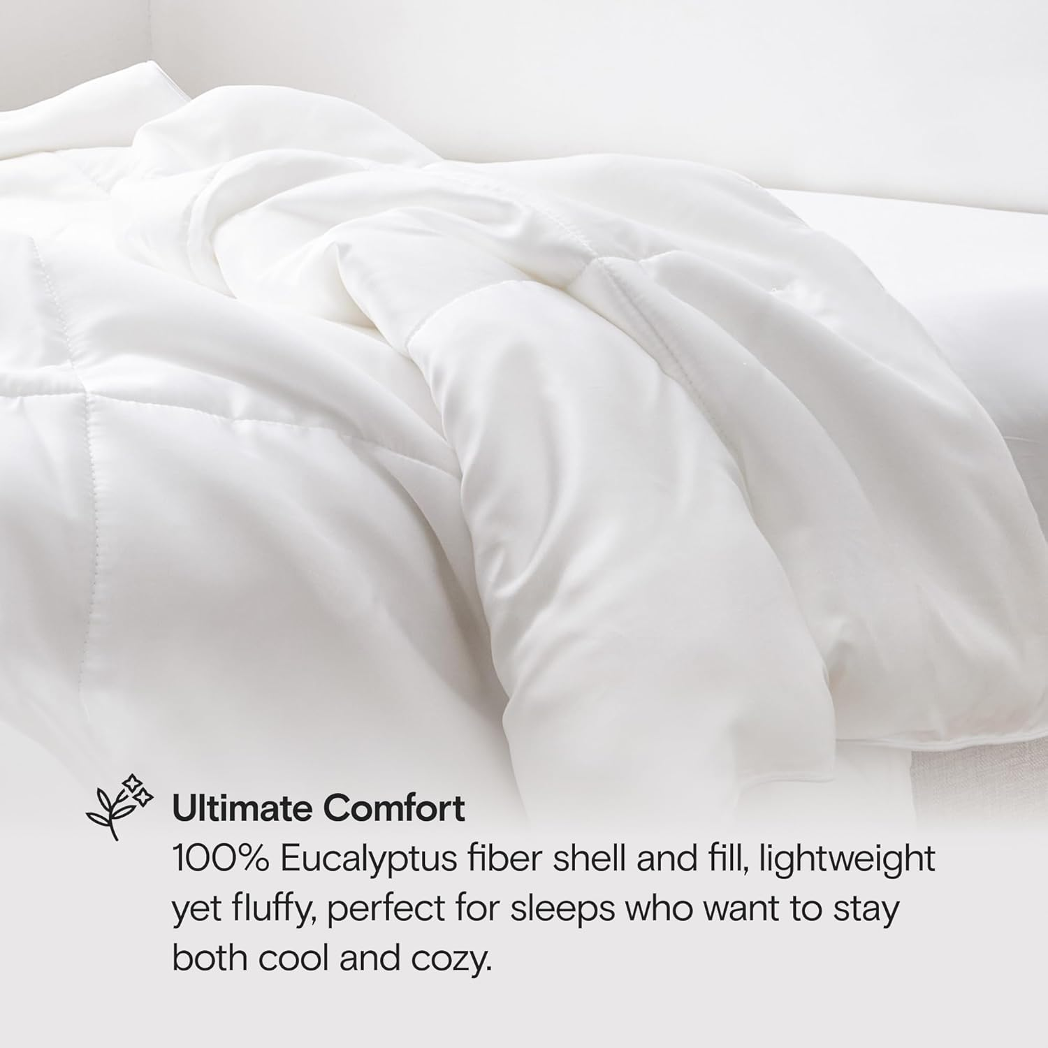 VitafoamDown Fiber Comforter - Duvet Insert, 100% Cotton Cover All Season Comforter Ultra Soft Luxurious Hotel Bedding,