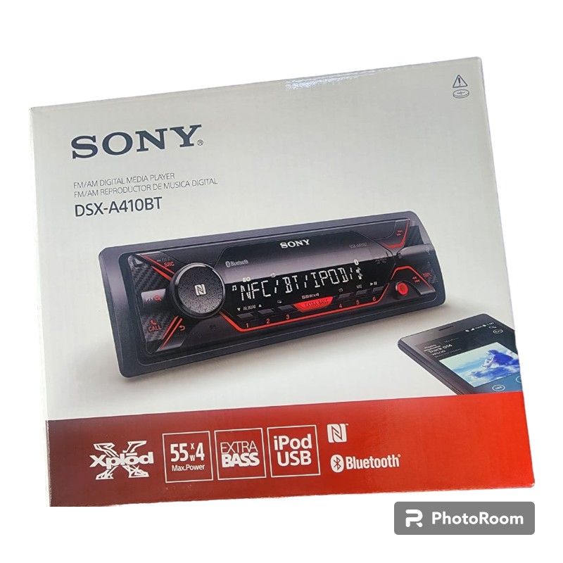 Bluetooth Car radio Sony DSX-A410BT with USB FM AUXSingle-DIN Media Receiver with Dual Bluetooth