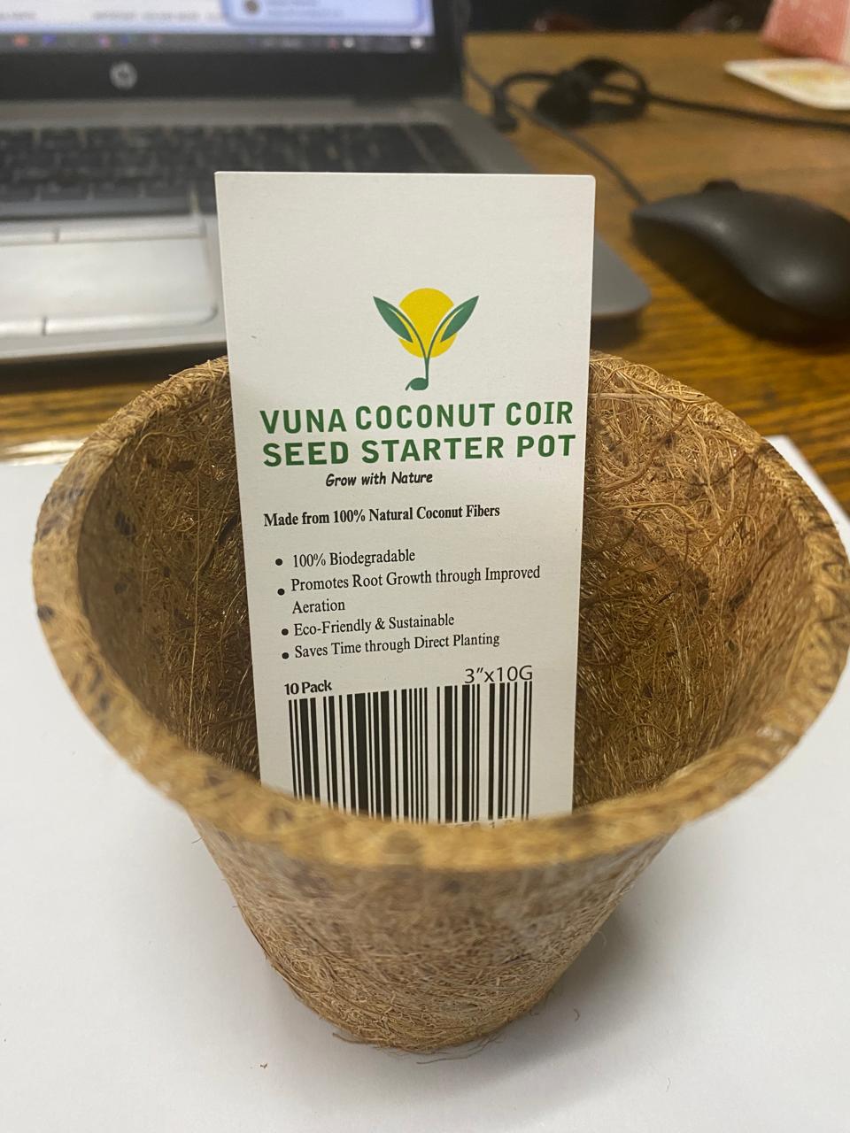 Vuna Coconut Coir Seed Starter Pot
