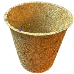 Vuna Coconut Coir Seed Starter Pot, Size 10G, Conical, Measuring bottom2" height 3" and Top3"