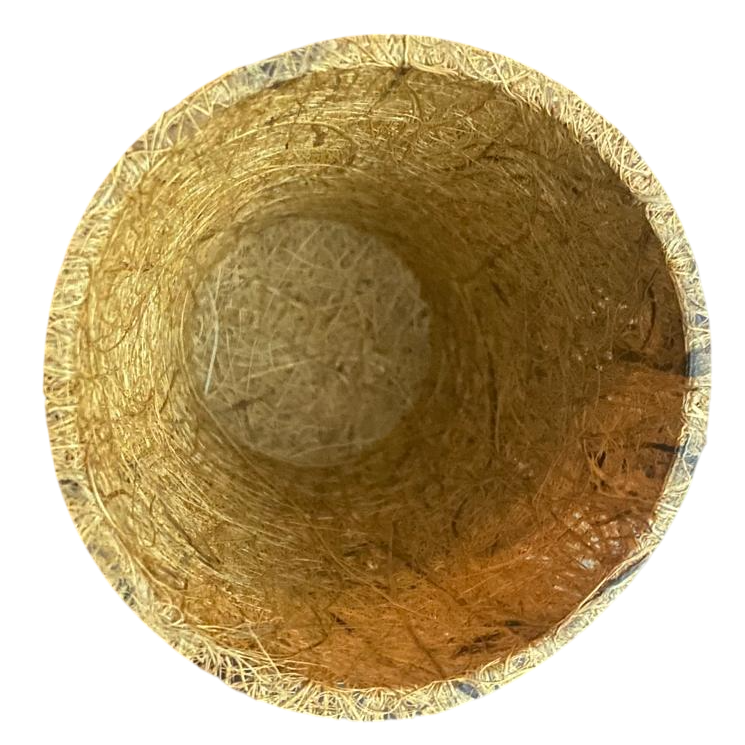 Vuna Coconut Coir Seed Starter Pot, Size 10G, Conical, Measuring bottom2" height 3" and Top3"