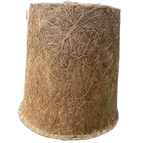 Vuna Coconut Coir Seed Starter Pot, size 25G is Conical measuring  3"X4"X4" which is 750ml. It is ideal for raising tree seedlings and on ornamental plants. Can easily be decorated for ornamental use.