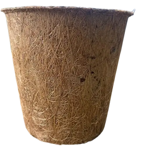 Vuna Coconut Coir Seed Starter Pot, size 25G is Conical measuring  3"X4"X4" which is 750ml. It is ideal for raising tree seedlings and on ornamental plants. Can easily be decorated for ornamental use.