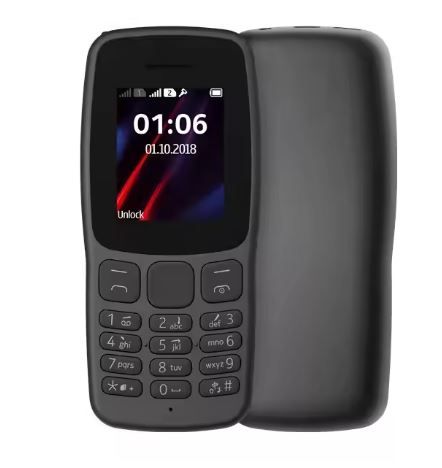 Hot SellFeature Phone For Nokia 105 106 Unlocked Gsm Dual Sim Feature Phone Very Cheap With Keypad Mobile Phone
