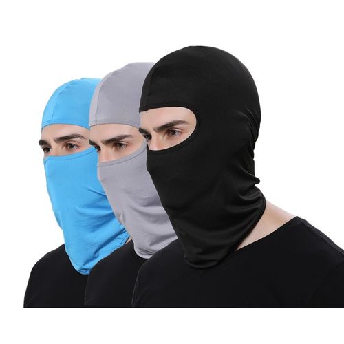White Ski Mask Balaclava Face Mask, Motorcycle Outdoor Premium Ninja Mask
