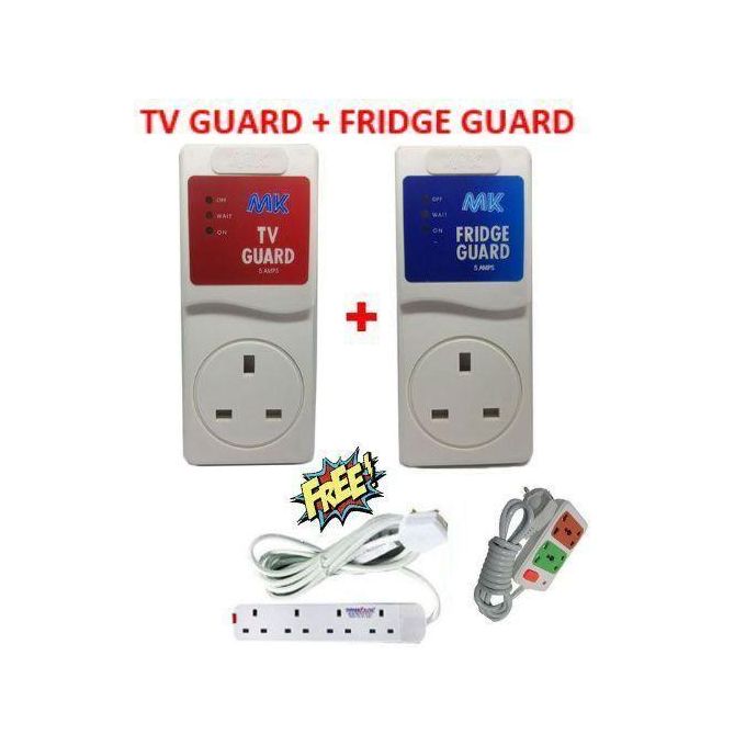 TV Guard +Fridge Guard + FREE 4way Power Extension + 2 way Power Extension