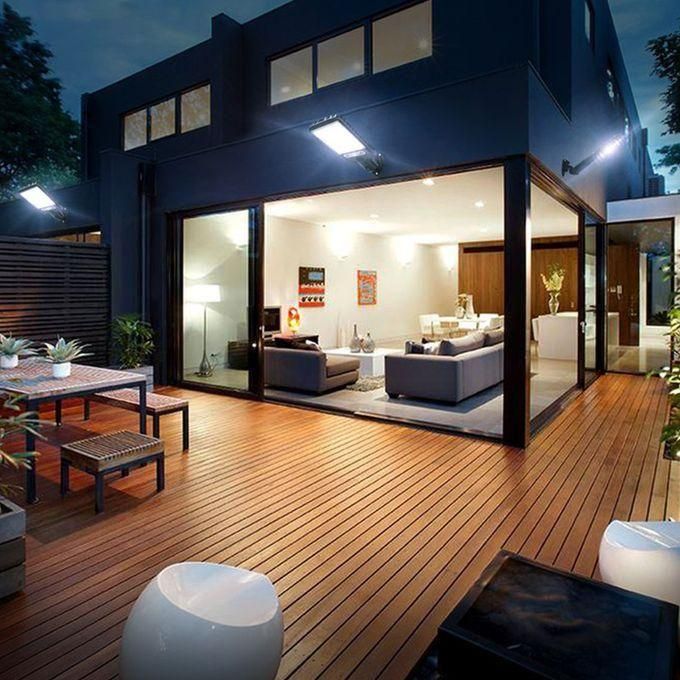 New Solar Light PIR Motion Sensor Garden Outdoor LED Lighting Waterproof Smart Remote Control Lamp Solar Power Street Lamp