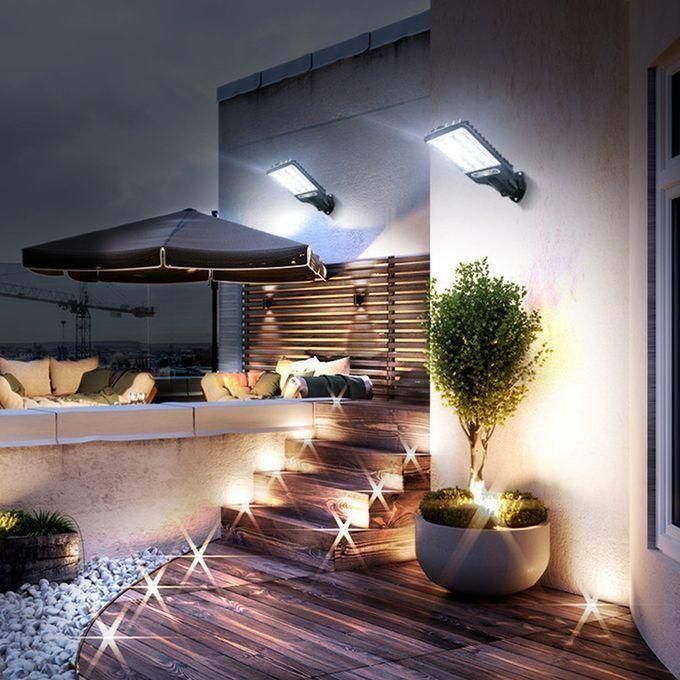 New Solar Light PIR Motion Sensor Garden Outdoor LED Lighting Waterproof Smart Remote Control Lamp Solar Power Street Lamp