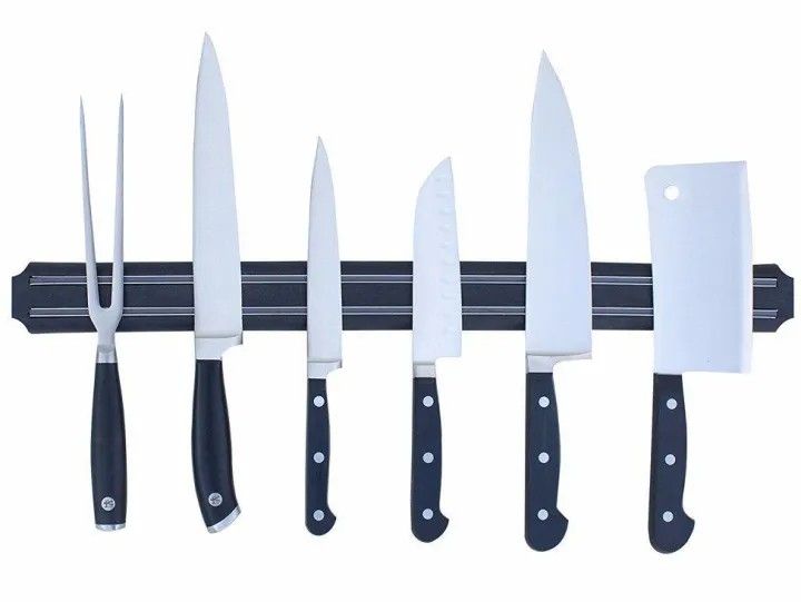 50cm Kitchen Magnet Knife Holder Knife Rack Organizer, Declutter utensils organizer, Knife magnetic holder, steel declutter magnetic rack, magnetic organizer Wall Mounted With Screws                .