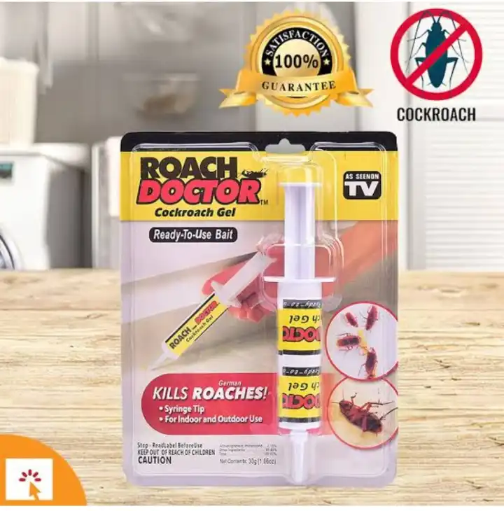 Cockroach  doctor Cockroach Gel – Ready-to-Use Roach Killer Gel Bait with Easy Syringe Applicator                                           .                                                          .