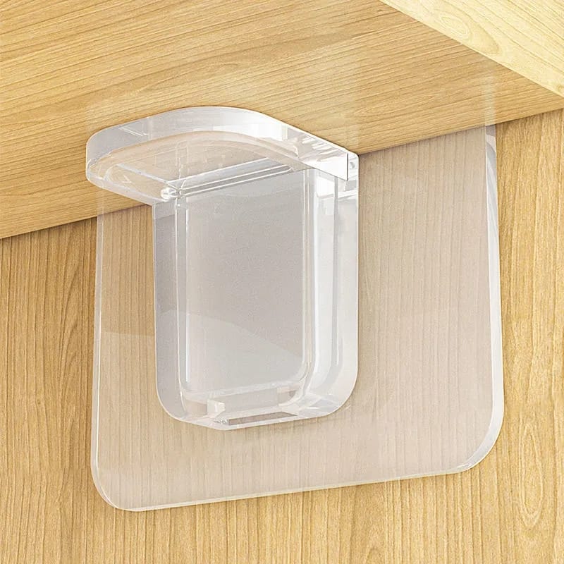 10pc Shelf Support Adhesive stickers for the pack Closet Partition Bracket Cabinet Support Clips Wall Hanger Sticker For Kitchen Bathroom