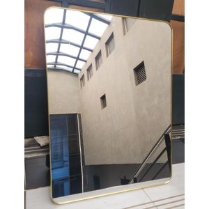 Frameless Peel and Stick Unbreakable Mirror Self Adhesive HD Vanity Wall Decor (60x80cm) Oval & Rectangular Shape Options