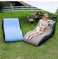 Inflatable Deck Chair , Inflatable Lounger Beach Air Sofa Chair Lazy Lounge Sofa for Indoor Living Room Bedroom, Outdoor Travel