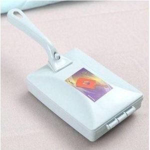 Carpet Cleaning Brush Double Roller Household Handheld with Dust Removal Vacuum Crumb Collector for Car Seats, Table Linen, Sofas