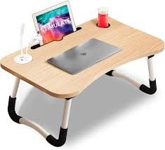 Folding Laptop Desk – Portable Bed & Study Table for Computer, Reading & Breakfast Use
