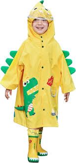 Kids' Lightweight EVA Raincoat - Eco-Friendly & Waterproof Rain Poncho For Children - Breathable Hooded Rain Gear For Boys & Girls