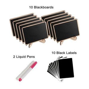 Food Label Black Bamboo Board