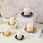 Pillar Candle Holder Candlestick for Candlelight Dinner Holiday Tabletop Aureate