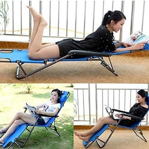 Heavy duty patio folding recliner camping chair/lounge