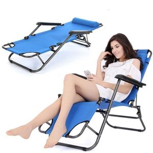 Heavy duty patio folding recliner camping chair/lounge