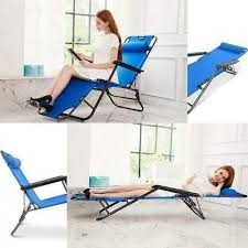 Heavy duty patio folding recliner camping chair/lounge