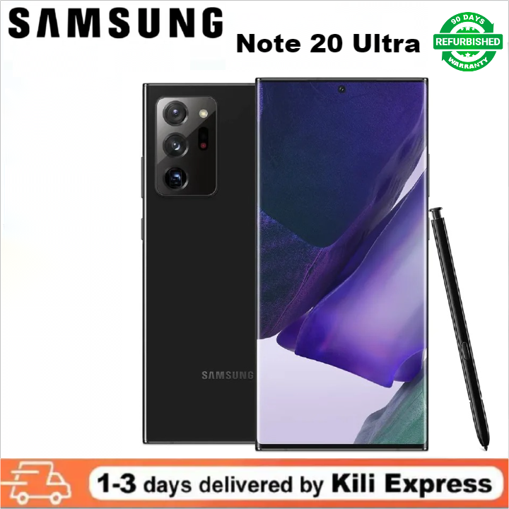 Refurbished Phones Samsung Galaxy Note 20 Ultra Smartphones 5G 6.9 Inch AMOLED 8GB+128GB Dual SIM Card 108MP+12MP 4500mAh Smart Phones