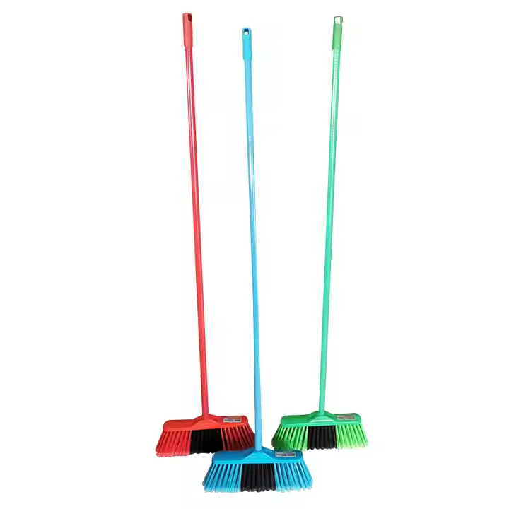 floor cleaning plastic broom head sweeping brush broom escobas brooms
