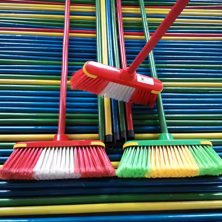 floor cleaning plastic broom head sweeping brush broom escobas brooms
