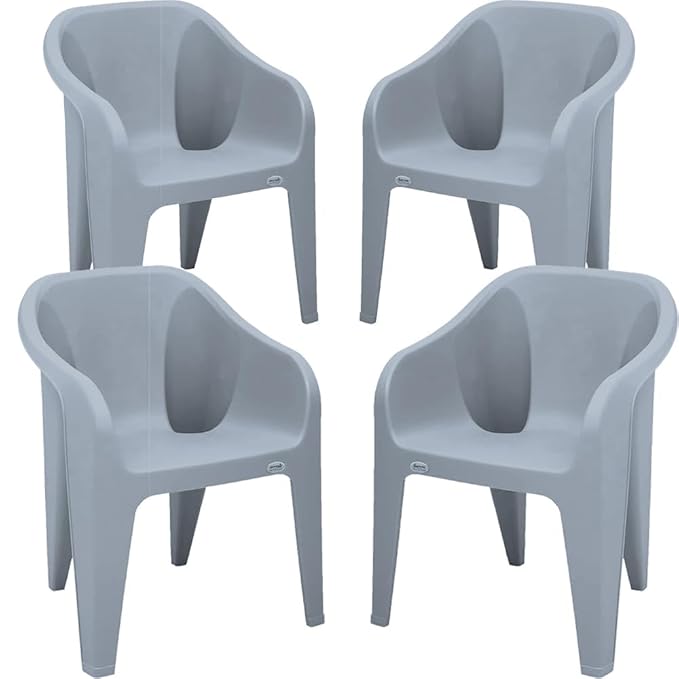Skytone Plastic Chair |Living Room Chairs|Plastic Chairs for Home,Living Room,Balcony,Indoor and Outdoor Use SAFARI P/CHAIR no.77