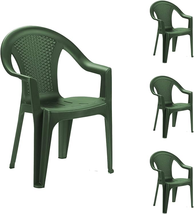 Skytone Stackable Garden Chairs, Bistro Chairs, Garden Chairs, Stackable, Rattan Look, Balcony Furniture, Garden Furniture, SAFARI P/CHAIR no.2