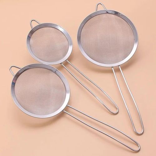 CLEARANCE OFFER 3Pcs Stainless Steel Fine Mesh Sieve Strainer Set