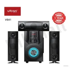 Vitron 3.1CH V641 X-Bass Home Theatre System with Remote Control BT Speaker System AC/DC Subwoofer Home Audilo System USB SD MP3 FM Radio 10000W