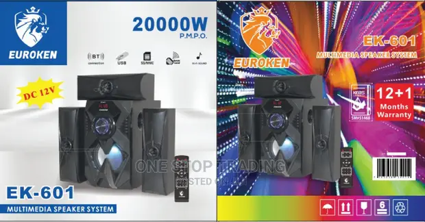 EUROKEN EK601 3.1 Channel Home Theater Sub-Woofer