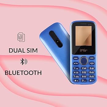 IAIR D19 Dual Sim Keypad Mobile Phone with 1200 mAh Battery, Expandable Storage Upto 32GB,MP3,Camera Keypad Phone.