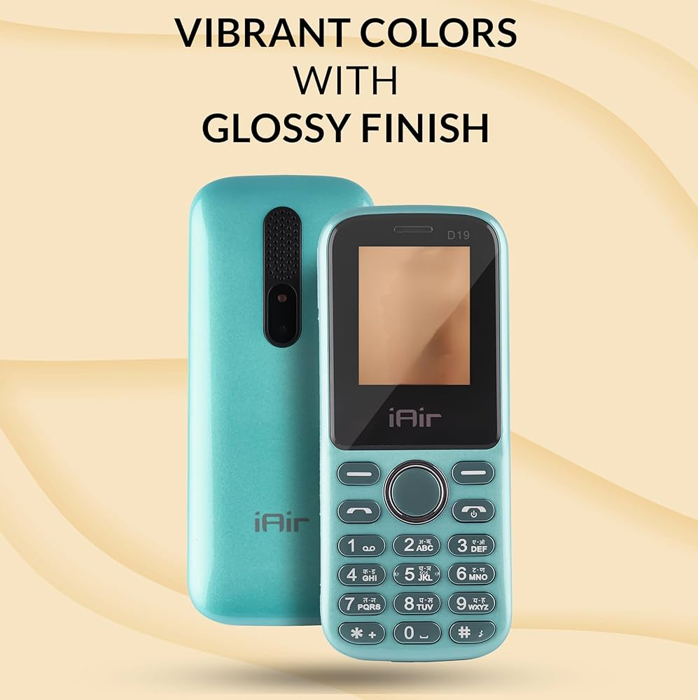 IAIR D19 Dual Sim Keypad Mobile Phone with 1200 mAh Battery, Expandable Storage Upto 32GB,MP3,Camera Keypad Phone.