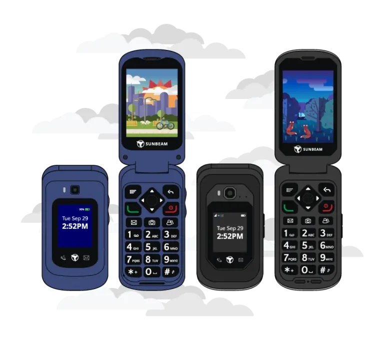 SUNBEAM F1 FEATURE PHONE WIRELESS FM LONG LASTING BATTERY