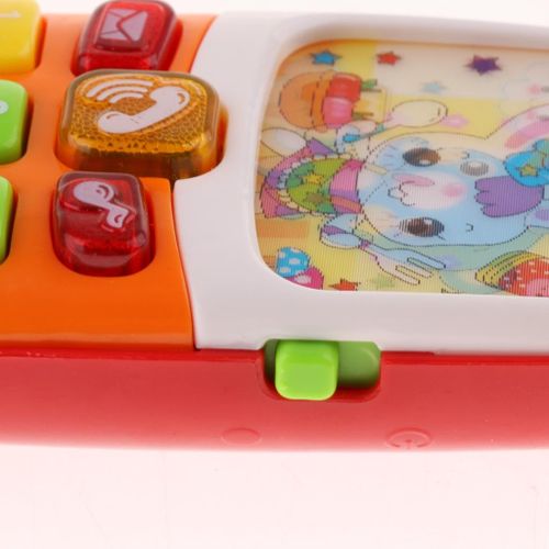 Kids Music Mobile Phone Toy, Toddler Designed Learning Cartoon Baby
