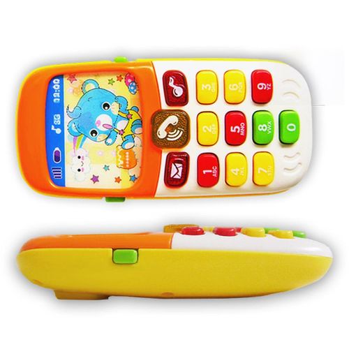 Kids Music Mobile Phone Toy, Toddler Designed Learning Cartoon Baby