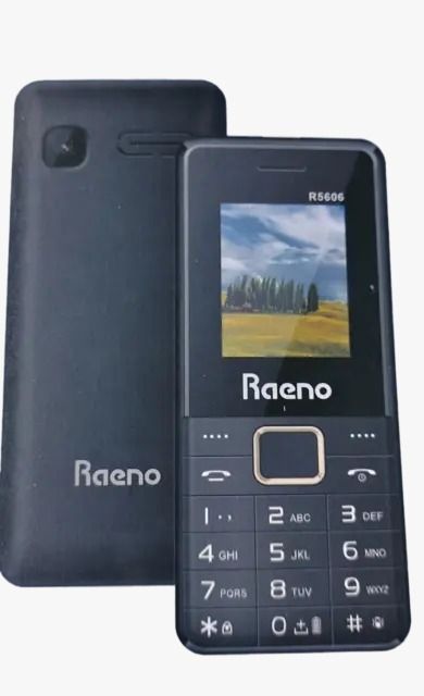 Raeno R5606 Dual sim card 2 sim card slots,Camera, screen display 1.77, Fm Radio kabambe/katululu/mulika mwizi/feature phone.