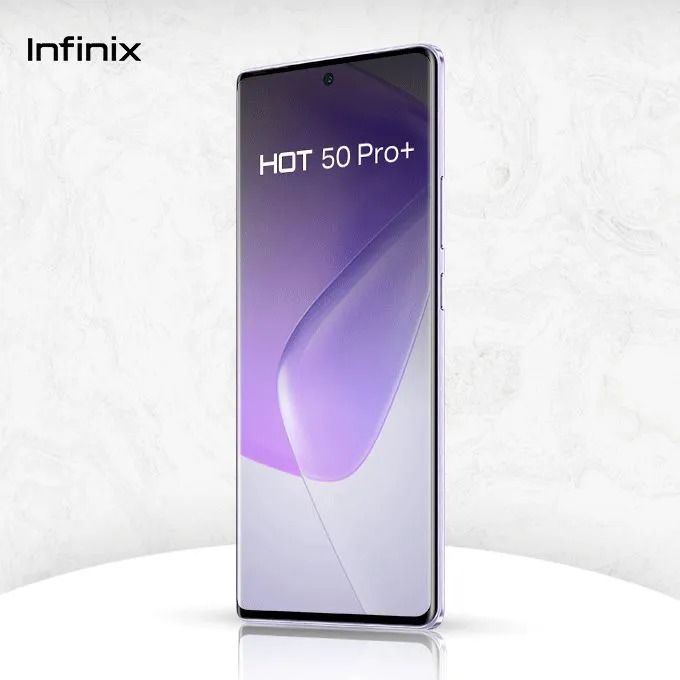 Infinix Hot 50 Pro Plus 256GB+16(8+8)GB 6.7" 3D-Curved AMOLED 120Hz Screen 5000mAh  50MP Camera MTK Helio G100 Fingerprint LOCK  Smart Phone COMES WITH FREE GIFTS ( AIRPODS + SMART WATCH ) FOR YOU