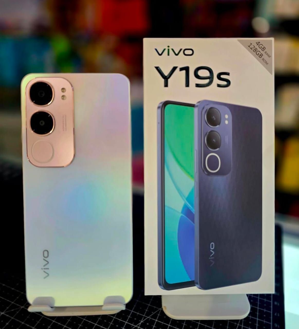 [BRAND NEW] Vivo y 19S 128GB 4GB RAM Octa-core Mediatek Helio G100 (6 nm) 50 MP main selfie 5 MP 5500 mAh, smartphones.