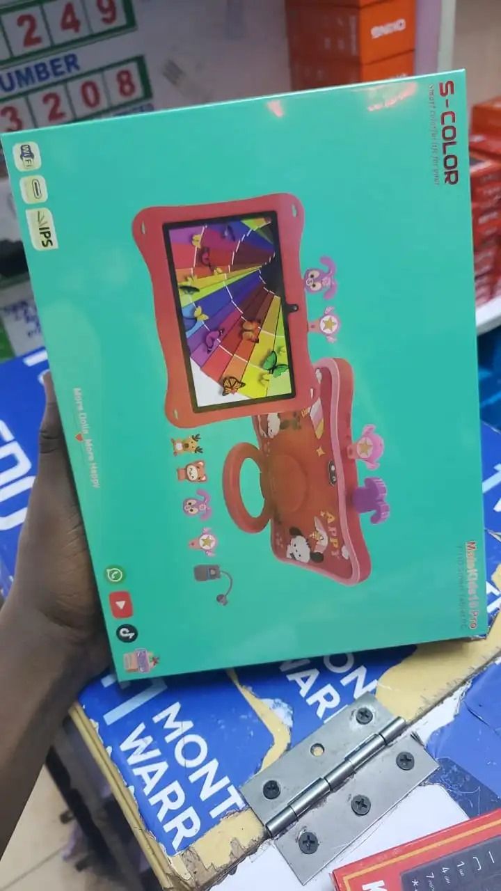 S-Color 7" HD Display Smart Tablet PC Male kids 10 Pro 6GB RAM 256GB Storage 13MP+ 8MP Camera Face Unlock 5000mAh Battery TABLETS