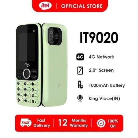 [BRAND NEW]  Itel 9020, 2.0", 1000 mAh 4G,king voice featured phones