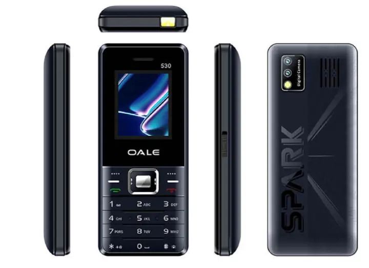 (Offer) Cheap phone Oale 530 feature phone kabambe/katululu dual two-sim card mulika mwizi two sim card slot high capacity battery lound speaker featured phone