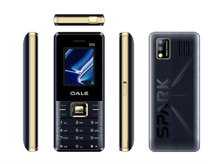 (Offer) Cheap phone Oale 530 feature phone kabambe/katululu dual two-sim card mulika mwizi two sim card slot high capacity battery lound speaker featured phone