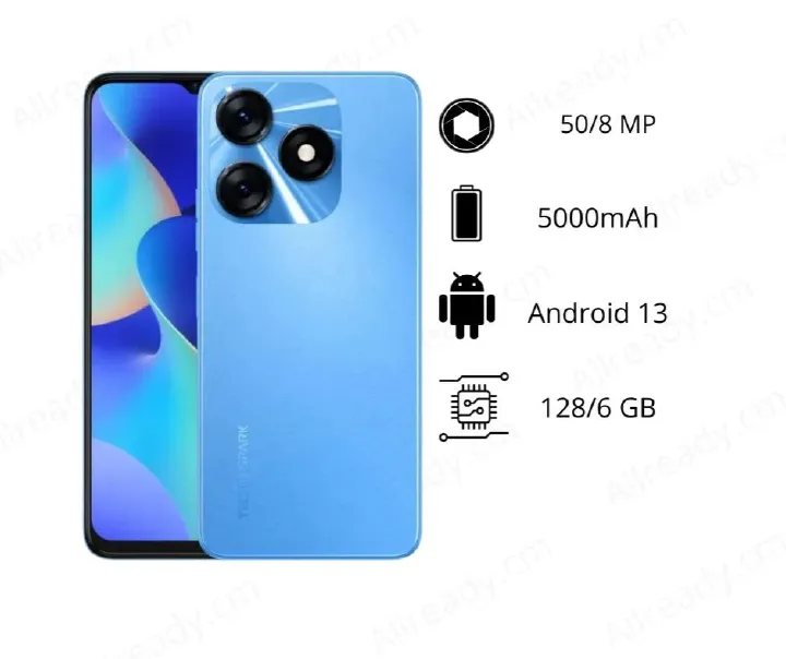 [BRAND NEW] TECNO SPARK 10  128GB ROM 8GB RAM 6.6 inches, Mediatek MT6765 Helio G37 (12 nm) IPS LCD, 90Hz Android 13, Octa-core  Fingerprint (side-mounted)  	5000 mAh  smartphones
