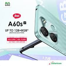 [BRAND NEW] itel A60s 128GB ROM 4GB RAM  Dual SIM IPS LCD 6.6 inches Android 12 Unisoc SC9863A1 (28 nm) Octa-core  5000 mAh Fingerprint smartphones