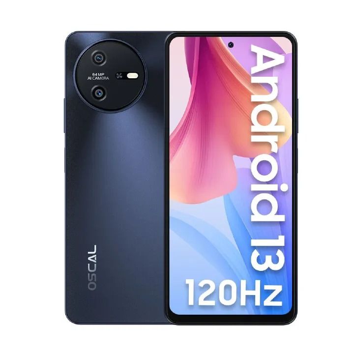 [BRAND NEW] BLACKVIEW  OSCAL TIGER 12, 6.78 INCHES, 8 GB RAM, 128GB ROM, 5000mAh BATTERY, 64MP BACK CAMERA + 13 MP FRONT CAMERA, DUAL SIM, ANDROID 13 SMARTPHONE